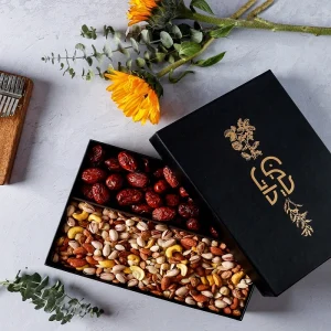 بسته کادویی ژوان حاوی عناب خرمایی و اجیل مخلوط